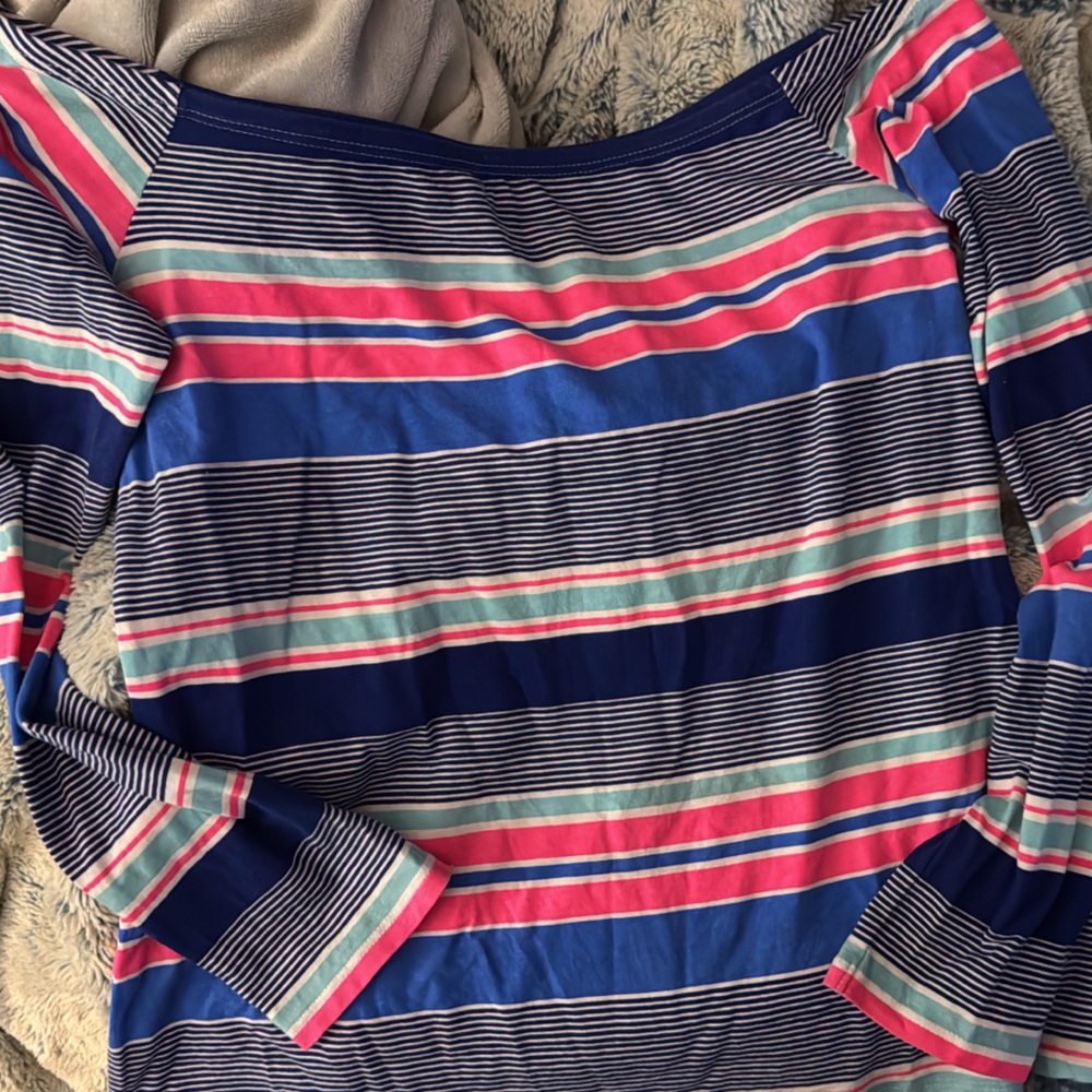 Striped Multicolor Boatneck top